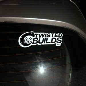 7" Twisted Builds LLC logo sticker